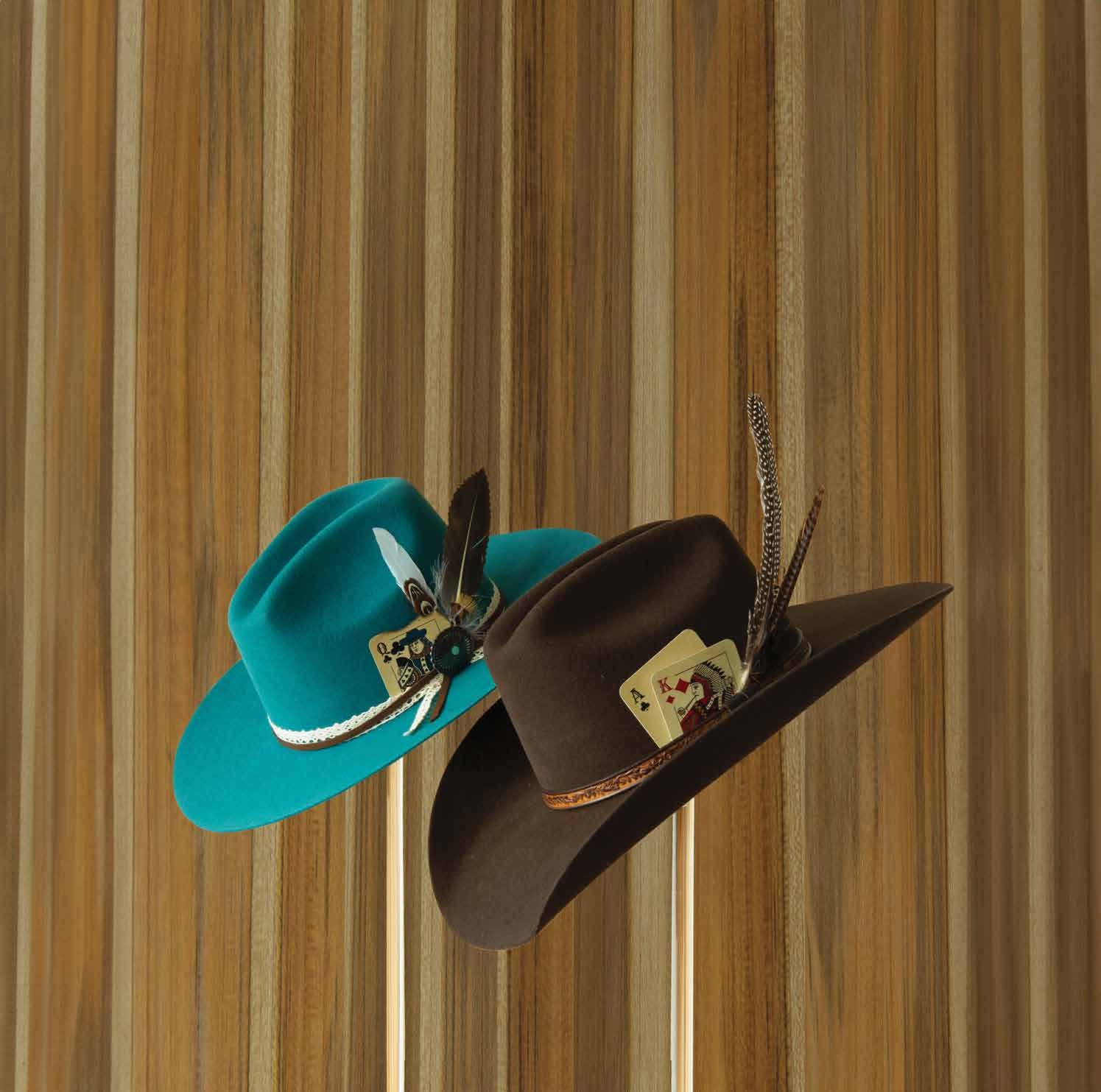 Guest receiving a one-on-one hat fitting